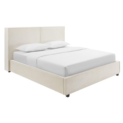 4251561920306 - riess-ambiente Boxbett ROCCO 180x200cm beige Cord mit Stauraum 4251561920306 - riess-ambiente Boxbett ROCCO 180x200cm beige Cord mit Stauraum