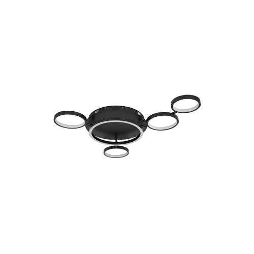 9007371425662 - LED-Deckenleuchte 6725-29 in Opal Schwarz max 29 Watt Deckenlampe