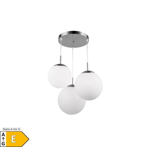 9007371431045 - LED Hängeleuchte 3 Flammig Kugeln Glas satiniert D 52 cm