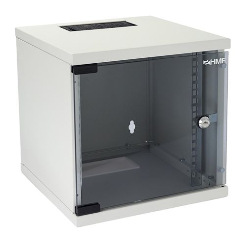 4010537630676 - HMF Serverschrank 634 Netzwerkschrank 10 6HE 9HE 12HE Wandgehäuse 10 Zoll Rack
