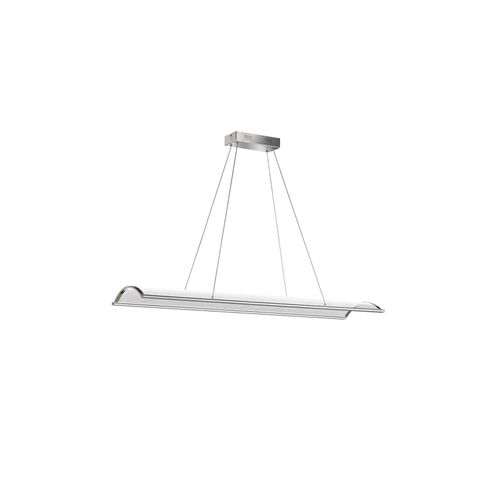 4003474365527 - Wofi - Pendelleuchte Hängelampe Pendelleuchte Esszimmer Alu gebürstet mit Fernbedienung cct dimmbar 1x led 1x 45 Watt 4200 lm 613001639116