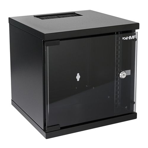 4010537630621 - HMF Serverschrank 634 Netzwerkschrank 10 6HE 9HE 12HE Wandgehäuse 10 Zoll Rack