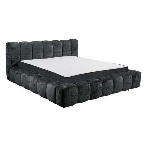 4251561920504 - riess-ambiente Polsterbett DIAMOND 180x200cm schwarz Chenillestoff inkl Matratze und Topper 4251561920504 - riess-ambiente Polsterbett DIAMOND 180x200cm schwarz Chenillestoff inkl Matratze und Topper