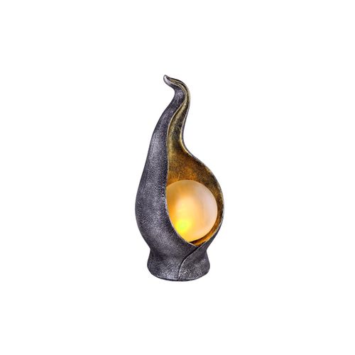 9007371537136 - LED Gartenleuchte Silber Gold Leuchtkugel H 265cm 9007371537136 - LED Gartenleuchte Silber Gold Leuchtkugel H 265cm