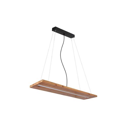 9007371425587 - LED Hängeleuchte Holzbalken natur schwarz-matt L80 cm 9007371425587 - LED Hängeleuchte Holzbalken natur schwarz-matt L80 cm
