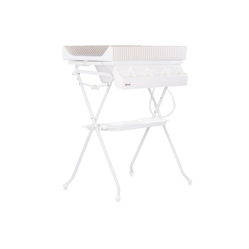 3800931064921 - Babywanne Wickeltisch 2 in 1 Aqua Zubehörfach klappbar Ständer Stopfen beige