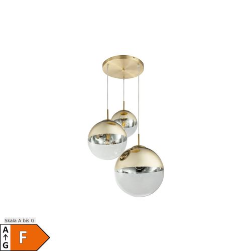 9007371571086 - LED Hängelampe Gold 3 Glas Kugeln 20 - 25 - 30 cm VARUS 9007371571086 - LED Hängelampe Gold 3 Glas Kugeln 20 - 25 - 30 cm VARUS