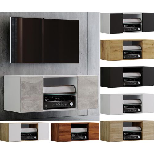 4051814357015 - TV Möbel Wandboard Lowboard hängend Maße H 40 x B 115 x T 36 cm Wandschrank - Jusa