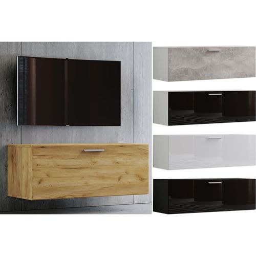 4051814403705 - TV Möbel Wandboard Lowboard hängend Maße H 40 x 115 x T 36 cm Wandschrank - Fernso 4051814403705 - TV Möbel Wandboard Lowboard hängend Maße H 40 x 115 x T 36 cm Wandschrank - Fernso