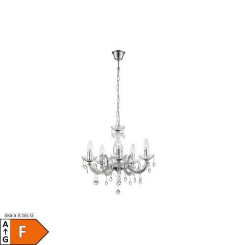 9007371549641 - Eleganter LED Kronleuchter in weiß mit Acryldekor 9007371549641 - Eleganter LED Kronleuchter in weiß mit Acryldekor