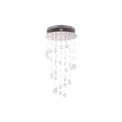 9007371297122 - - led Decken Leuchte Wohn Zimmer Beleuchtung Chrom Hänge Lampe Kristall Pendel 68595-4