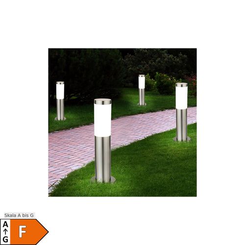 9007371468034 - 4er Set LED Edelstahl Stehleuchten für den Außenbereich 9007371468034 - 4er Set LED Edelstahl Stehleuchten für den Außenbereich