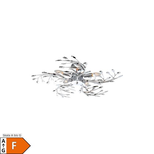 9007371485772 - LED Deckenleuchte aus Chrom im Blätter-Design 9007371485772 - LED Deckenleuchte aus Chrom im Blätter-Design