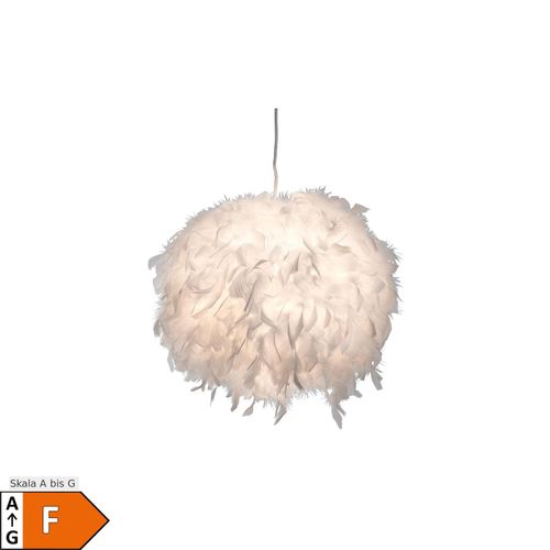 4059157031821 - Decken Hänge Lampe Enten Federn weiß Wohn Ess Zimmer Kugel Leuchte im Set inkl LED Leuchtmittel 4059157031821 - Decken Hänge Lampe Enten Federn weiß Wohn Ess Zimmer Kugel Leuchte im Set inkl LED Leuchtmittel