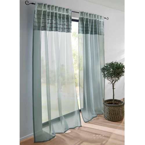 6941446671642 - Gardine HEINE HOME Gr 3 grün (salbei) B135cm H225cm Polyester Gardinen 6941446671642 - Gardine HEINE HOME Gr 3 grün (salbei) B135cm H225cm Polyester Gardinen