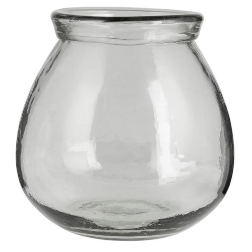 5709898385217 - Glas Vase mit großer Öffnung mundgeblasen Höhe 18 Ø 17 cm 5709898385217 - Glas Vase mit großer Öffnung mundgeblasen Höhe 18 Ø 17 cm