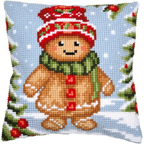 5413480656226 - Kreuzstichkissen Lebkuchen-Männchen 5413480656226 - Kreuzstichkissen Lebkuchen-Männchen
