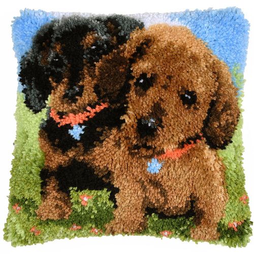 5413480656400 - Knüpfkissen 2 Dackel 5413480656400 - Knüpfkissen 2 Dackel