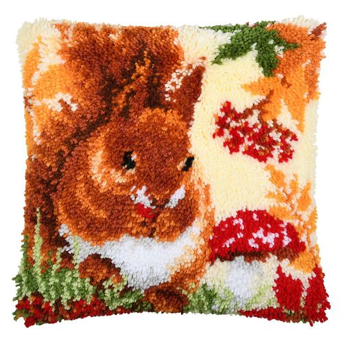 5413480656431 - Knüpfkissen Eichhörnchen 5413480656431 - Knüpfkissen Eichhörnchen