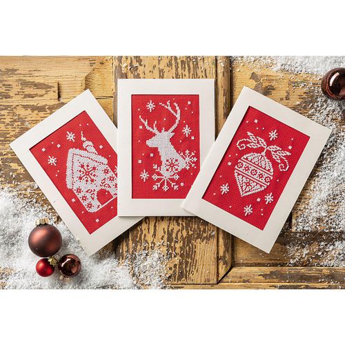 5413480656592 - Grußkarten X-Mas rot-weiß 3er-Set 5413480656592 - Grußkarten X-Mas rot-weiß 3er-Set