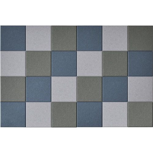 8712752117272 - Akustik-Wandfliese HxB 300 x 300 mm je 8 x blau hellgrau dunkelgrau VE 24 Stk eurokraft basic
