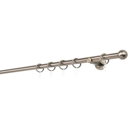 4066866104203 - Gardinenstange MYDECO 20mm Ball Wandträger 65 cm Gardinenstangen Gr L 270 cm 1 läufig braun (bronzefarben) Gardinenstangen Wandmontage