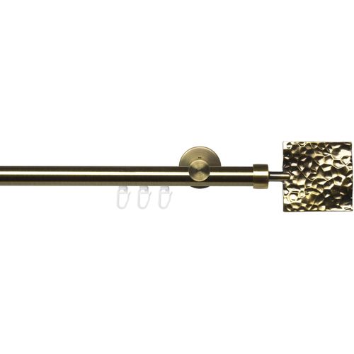 4016318376962 - Gardinenstange Innenlaufgarnitur 20 mm Blues Johnny Gardinenstangen Gr L 120 cm Ø 20 mm 1 St 1 läufig goldfarben (messingfarben antikgoldfarben) Gardinenstangen Wandmontage Gardinenstange Komplett