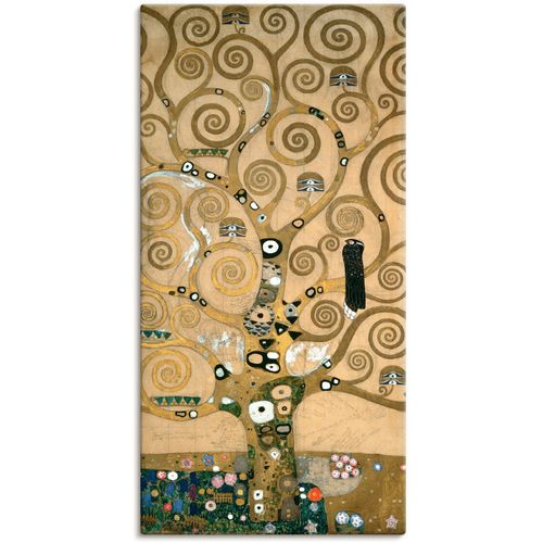 4055327104678 - Wandbild ARTLAND Lebensbaum Detail Werkvorlage Bilder Gr B H 50 cm x 100 cm Leinwandbild Bäume 1 St gelb Bild Poster Bilder als Leinwandbild Wandaufkleber oder in versch Größen