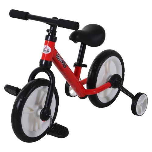 4250871297689 - Kinder Laufrad Lauflernrad Kinderfahrrad 2-in-1 Kinderrad mit Stützrädern und Pedalen 2-5 Jahre