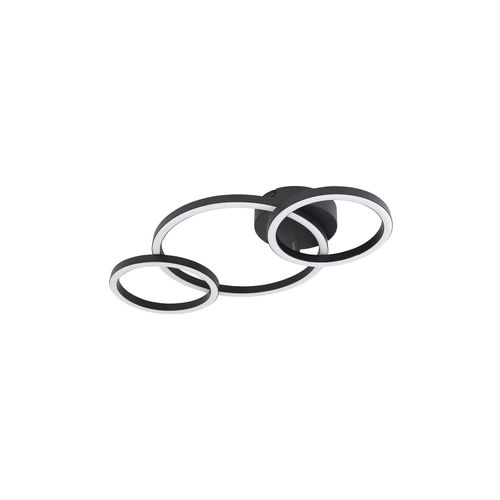 9007371424313 - LED Deckenleuchte Ring Design schwarz L 55 cm