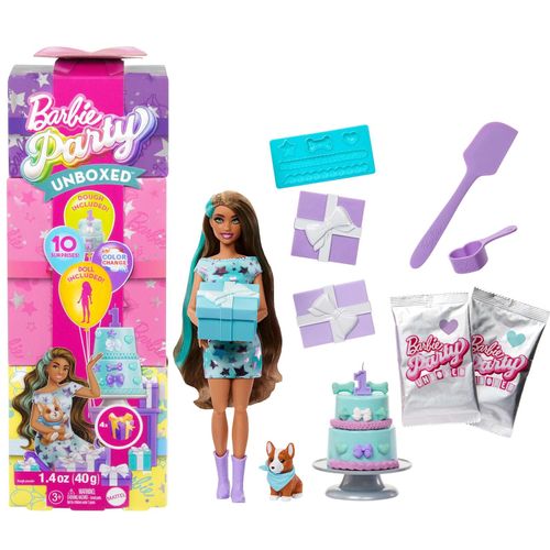 0194735296514 - Puppe Party Unboxed Haustier Geburtstag Serie - blaues Kleid 0194735296514 - Puppe Party Unboxed Haustier Geburtstag Serie - blaues Kleid