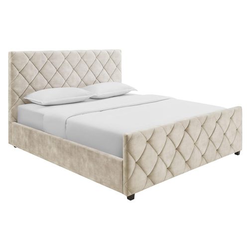 4251561920290 - riess-ambiente Boxbett ELYSIUM 180x200cm champagner beige Samt mit Stauraum 4251561920290 - riess-ambiente Boxbett ELYSIUM 180x200cm champagner beige Samt mit Stauraum