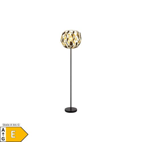 9007371577682 - LED Stehleuchte Schwarz Gold Kristalle Blätter Design H 157 cm 9007371577682 - LED Stehleuchte Schwarz Gold Kristalle Blätter Design H 157 cm
