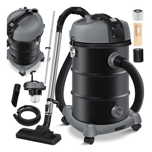 4255598310727 - MASKO® Industriestaubsauger Staubsauger Nass Trocken Sauger Edelstahl 2300W + Steckdose Blasfunktion Trocken-Saugen & Nass-Saugen Push&Clean Industrie-Sauger mit & ohne Beutel beutellos 4255598310727 - MASKO® Industriestaubsauger Staubsauger Nass Trocken Sauger Edelstahl 2300W + Steckdose Blasfunktion Trocken-Saugen & Nass-Saugen Push&Clean Industrie-Sauger mit & ohne Beutel beutellos