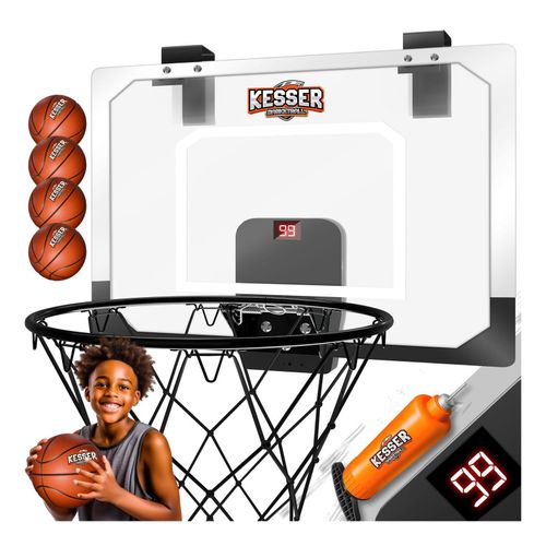 4255598325936 - KESSER® Mini-Basketballkorb fürs Zimmer & Büro Tür-Basketballkorb Indoor & Outdoor Basketball-Board für Kinder-Zimmer & Wandmontage Basketballbrett inkl Ballnetz Pumpe & Ball 4255598325936 - KESSER® Mini-Basketballkorb fürs Zimmer & Büro Tür-Basketballkorb Indoor & Outdoor Basketball-Board für Kinder-Zimmer & Wandmontage Basketballbrett inkl Ballnetz Pumpe & Ball