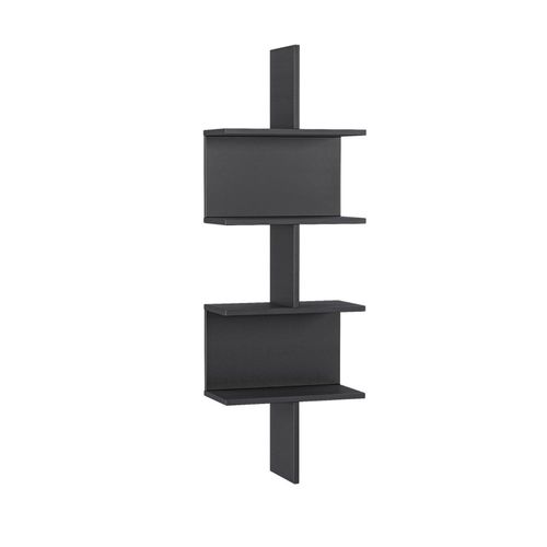 4260360018114 - Mein-Regal Wandregal OTTO 45x22x132cm MDF Holz bis zu 6 Fächer schwarz 4260360018114 - Mein-Regal Wandregal OTTO 45x22x132cm MDF Holz bis zu 6 Fächer schwarz