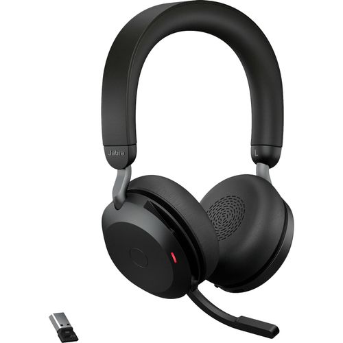 5706991024388 - Evolve2 75 Telefon Over Ear Headset Bluetooth® kabelgebunden Stereo Schwarz Mikrofon-Rauschunterdrückung Lautstärkeregelung Mikrofon-Stummschaltung