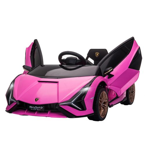 4255633572288 - Homcom - Kinderfahrzeug 12V 2 Fahrmodi Lamborghini sian SUV-Auto-Spielzeug Elektroauto mit Fernbedienung Musik(MP3 USB) Licht 37-60 Monate Metall