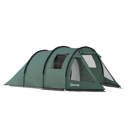4255633522955 - Campingzelt mit Reißverschluss und Doppeltüren grün 475L x 264B x 172H cm tunnelzelt campingzelt familienzel gruppenzelt mit zwei räumen 4255633522955 - Campingzelt mit Reißverschluss und Doppeltüren grün 475L x 264B x 172H cm tunnelzelt campingzelt familienzel gruppenzelt mit zwei räumen