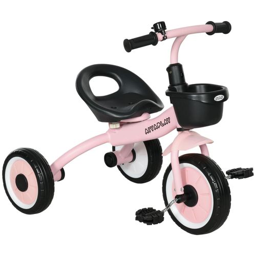 4255633541383 - AIYAPLAY Dreirad mit Korb blau 705L x 50B x 58H cm kinderfahrrad laufrad mit fahrradkorb klingel kinderrad lauffahrrad