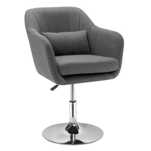 4251774969512 - Bürostuhl im schlichten Design dunkelgrau 57 x 57 x (775-87) cm (BxTxH) Chefsessel Drehstuhl Gamingstuhl Arbeitsstuhl Stuhl