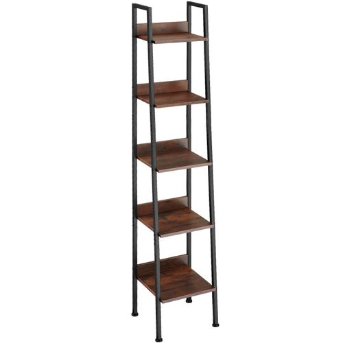 4061173242815 - tectake® Leiterregal Industrial Style mit 4 offenen Fächern mit verstellbarem Einlegeboden inklusive Kippschutz 355 x 315 x 1705 cm 4061173242815 - tectake® Leiterregal Industrial Style mit 4 offenen Fächern mit verstellbarem Einlegeboden inklusive Kippschutz 355 x 315 x 1705 cm