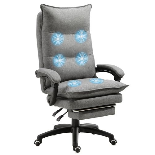 4251774965125 - Bürostuhl mit Massagefunktion 70 x 62 x 120-130 cm (BxTxH) Massagesessel Schreibtischstuhl Chefsessel Drehstuhl