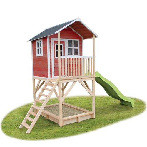 8717703021349 - Exit Toys Spielhaus Loft 700 Rot (FSC 100%) rot