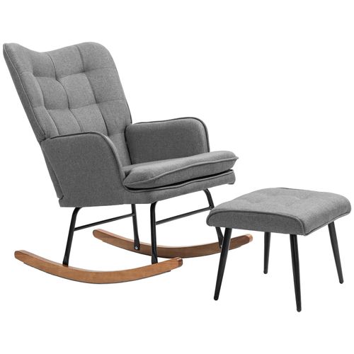 4255633578624 - Schaukelstuhl mit Hocker und hoher Rückenlehne gelb 64L x 89B x 90H cm 4255633578624 - Schaukelstuhl mit Hocker und hoher Rückenlehne gelb 64L x 89B x 90H cm