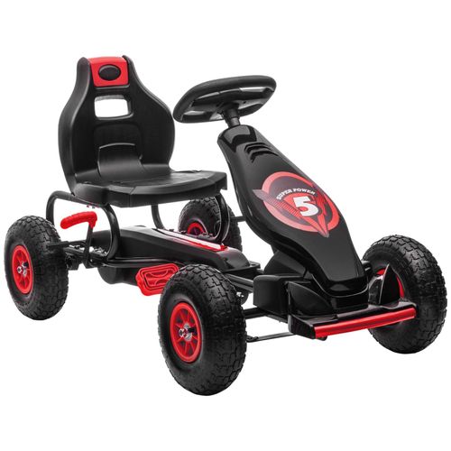 4255633547804 - Homcom - Gokart Kinderfahrzeug mit verstellbarem Sitz Tretfahrzeug mit Gummireifen Pedal und Handbremse Kettcar für 5-12 Jahre Kinder Outdoor 4255633547804 - Homcom - Gokart Kinderfahrzeug mit verstellbarem Sitz Tretfahrzeug mit Gummireifen Pedal und Handbremse Kettcar für 5-12 Jahre Kinder Outdoor