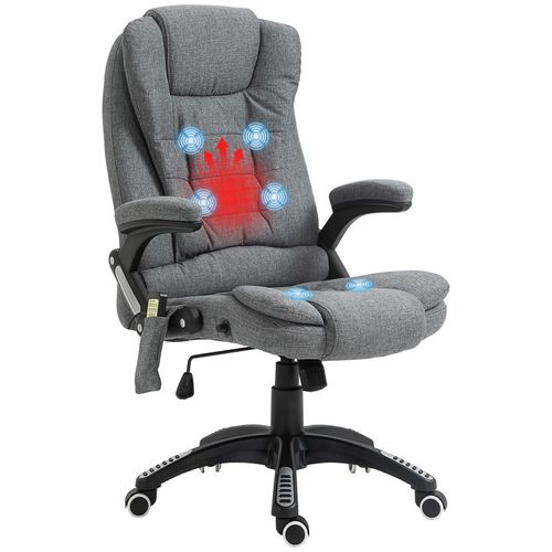 4250871278947 - Bürostuhl mit Massage- und Wärmefunktion 67 x 67 x 116–126 cm (BxTxH) Chefsessel Massagesessel Bürosessel PC-Stuhl