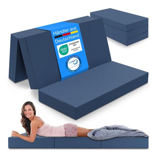 4260346889523 - Bestschlaf Klappbare Gästematratze 3-teilige Faltmatratze Schaumstoff extra dick 4260346889523 - Bestschlaf Klappbare Gästematratze 3-teilige Faltmatratze Schaumstoff extra dick