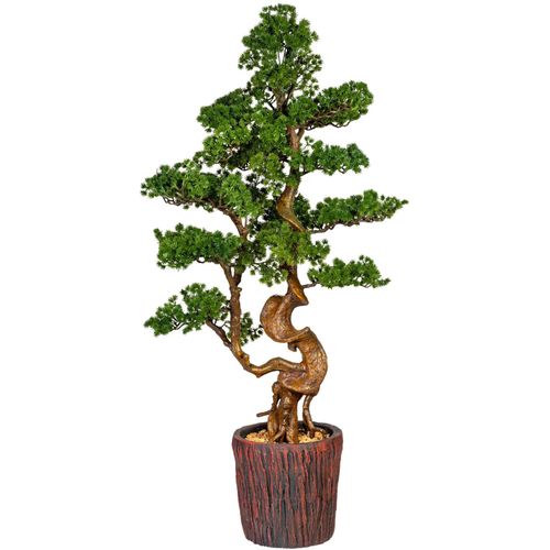 4064118840787 - Kunstbonsai HOME AFFAIRE Perreux Kunstpflanzen Gr B H 44 cm x 125 cm 1 St grün Kunst-Bonsai im Magnesiatopf