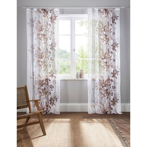 6920192998708 - Gardine HOME AFFAIRE Ina Gr 2 braun B144cm H175cm Voile Polyester Gardinen transparent 2-er Set einseitig bedruckt Voile 6920192998708 - Gardine HOME AFFAIRE Ina Gr 2 braun B144cm H175cm Voile Polyester Gardinen transparent 2-er Set einseitig bedruckt Voile